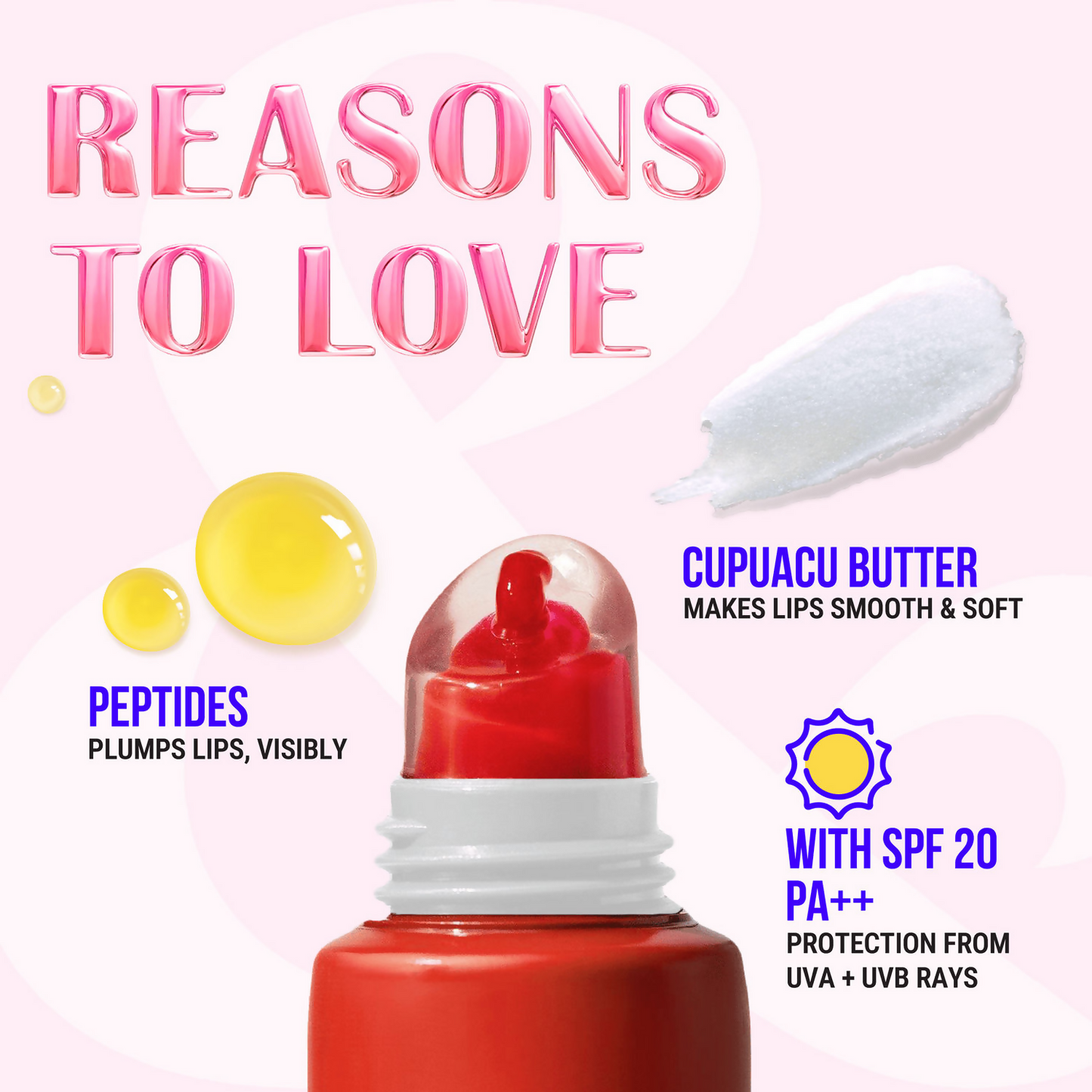 Blue Heaven Butter & Balm Peptide Based Tinted Lip Balm With Spf 20 Pa++ - Cocoa