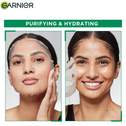Garnier Skin Naturals Hydra Bomb Green Tea Face Serum Sheet Mask