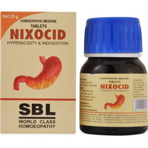 Buy SBL Homeopathy Nixocid Tablets from DrMediCart, Ship from India to USA