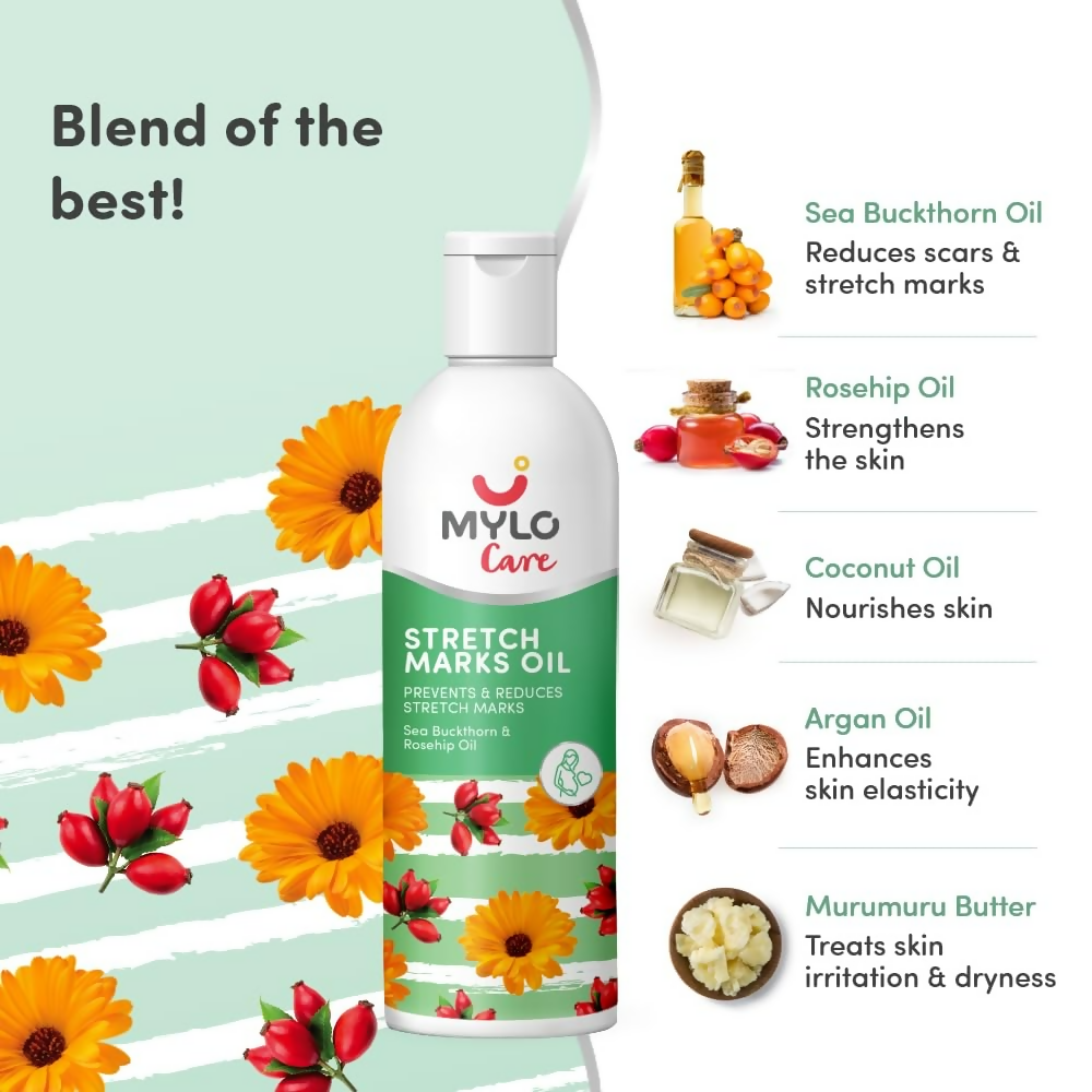 Mylo Care Stretch Marks Oil - with Sea Buckthorn