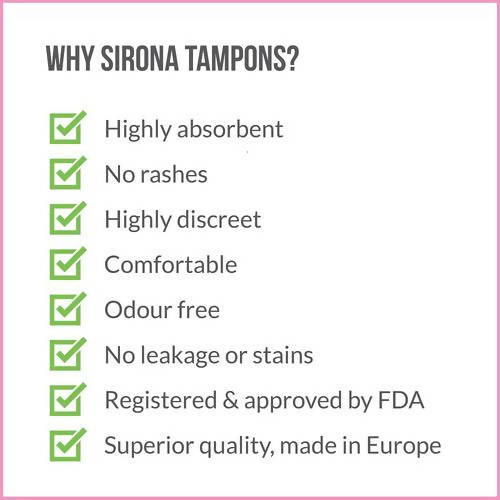 Sirona Premium Applicator Tampons - Regular Flow