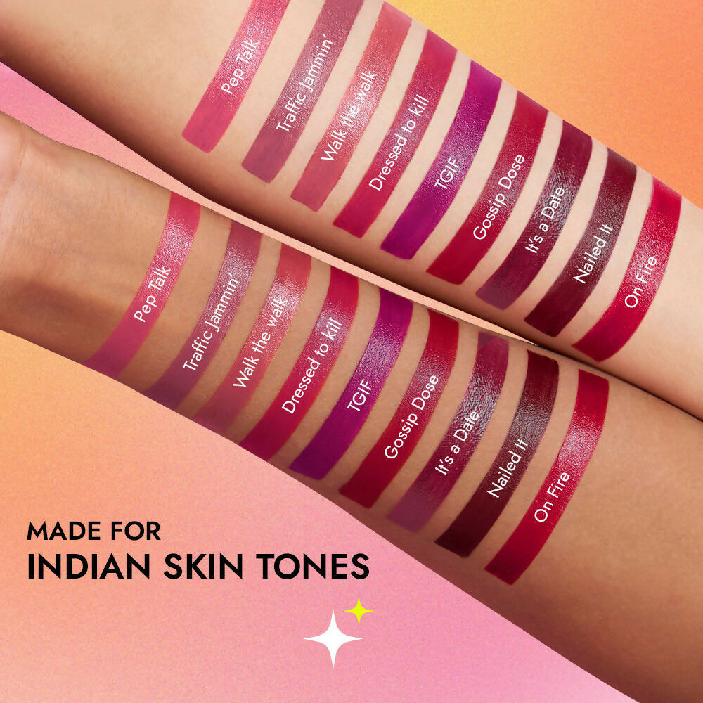 Nykaa So Creme Creamy Matte Lipstick - Pretty In Pink