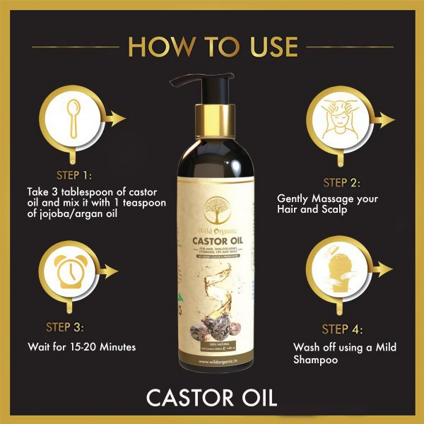 Wild Organic Castor Hair Oil