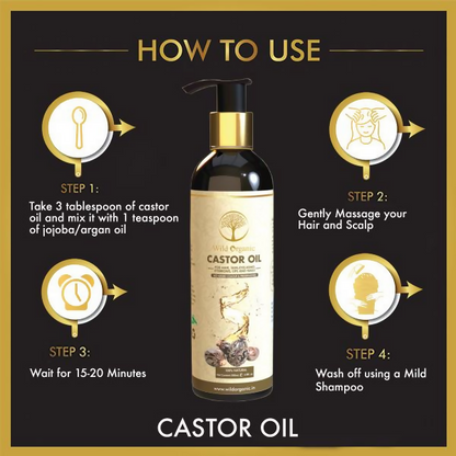 Wild Organic Castor Hair Oil