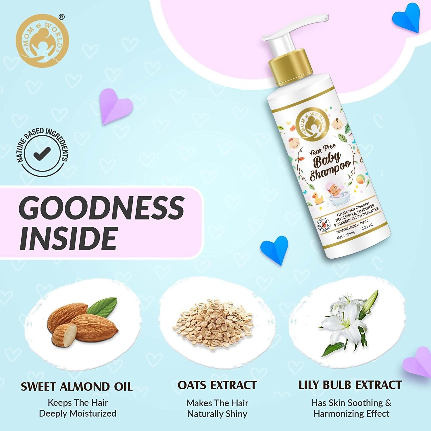 Mom & World Tear Free Baby Shampoo