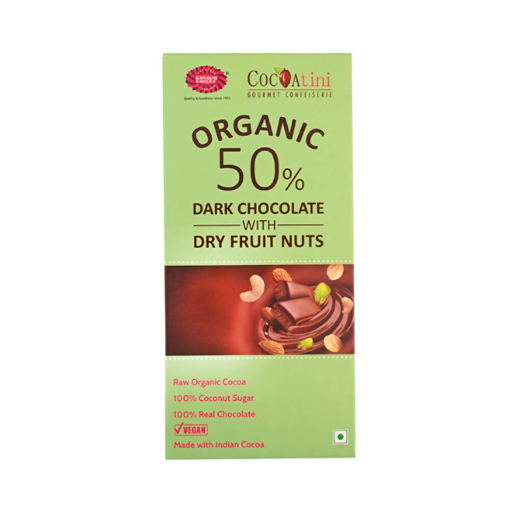 Buy Cocoatini Organic 50% Dark Chocolate with Dry Fruit Nuts from DrMediCart