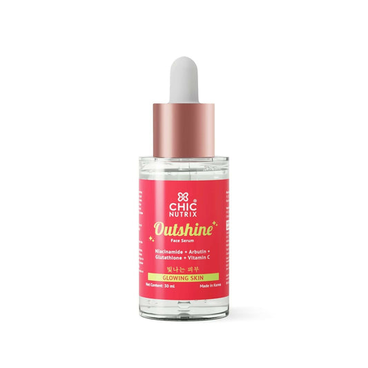 Buy Chicnutrix Outshine Face Serum - Niacinamide + Vitamin C + Glutathione + Arbutin - Glowing Skin from DrMediCart, Ship from India to USA