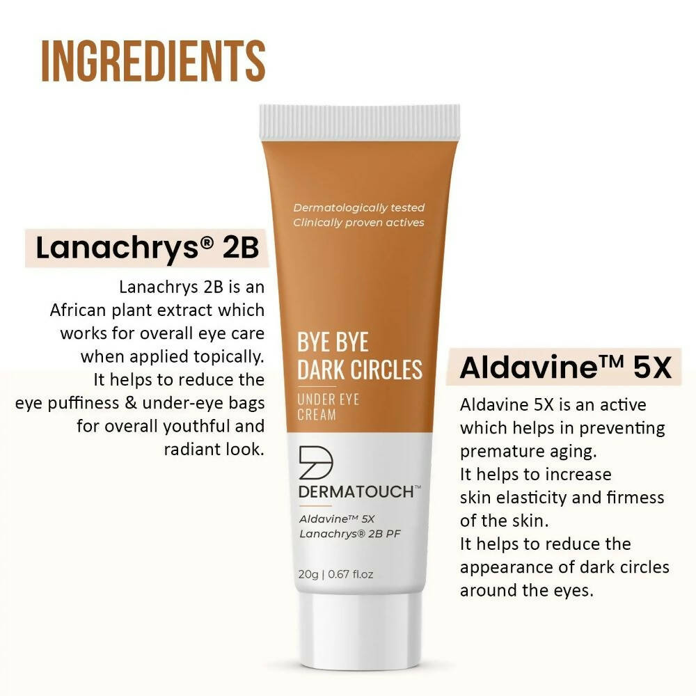 Dermatouch Bye Bye Dark Circles Under Eye Cream - DrMediCart