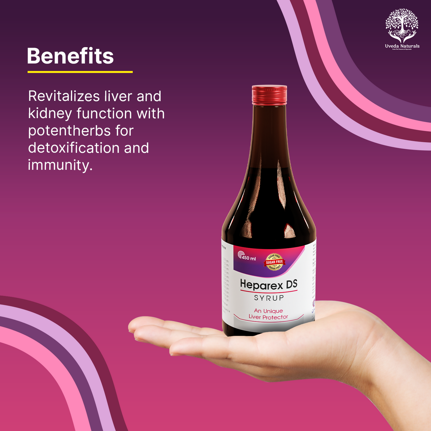 Uveda Naturals Heparex DS Sugar-Free Syrup