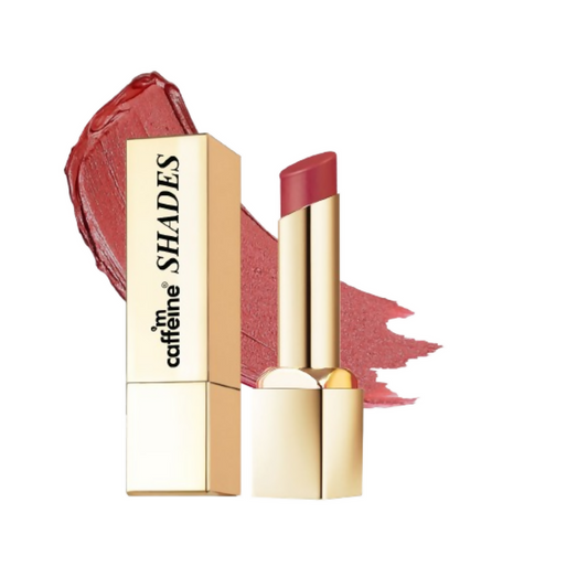mCaffeine Shades Creamy Matte Kiss Bullet Lipstick Moisturizing Lightweight - Pink Champagne