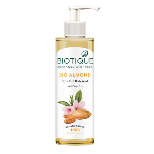 Buy Biotique Advanced Ayurveda Bio Almond Ultra Rich Body Wash from DrMediCart, Ship from India to USA