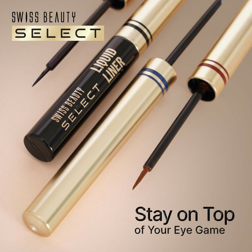Swiss Beauty Select Here To Stay Liquid Liner, 4- Magnet Black