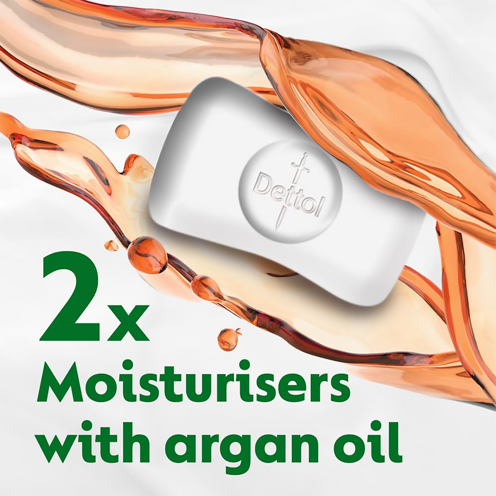 Dettol Skincare Moisturizing Beauty Bathing Soap Bar With Argan Oil