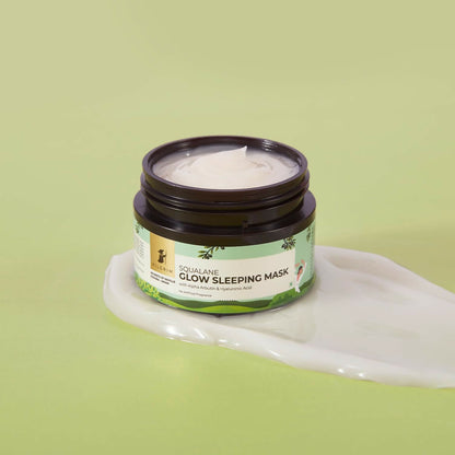 Buy Pilgrim Spanish Glow Sleeping Face Mask with Alpha Arbutin & Hyaluronic Acid For Glowing Skin & Skin Hydration from DrMediCart, Ship from India to USA