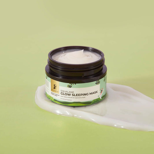 Buy Pilgrim Spanish Glow Sleeping Face Mask with Alpha Arbutin & Hyaluronic Acid For Glowing Skin & Skin Hydration from DrMediCart, Ship from India to USA