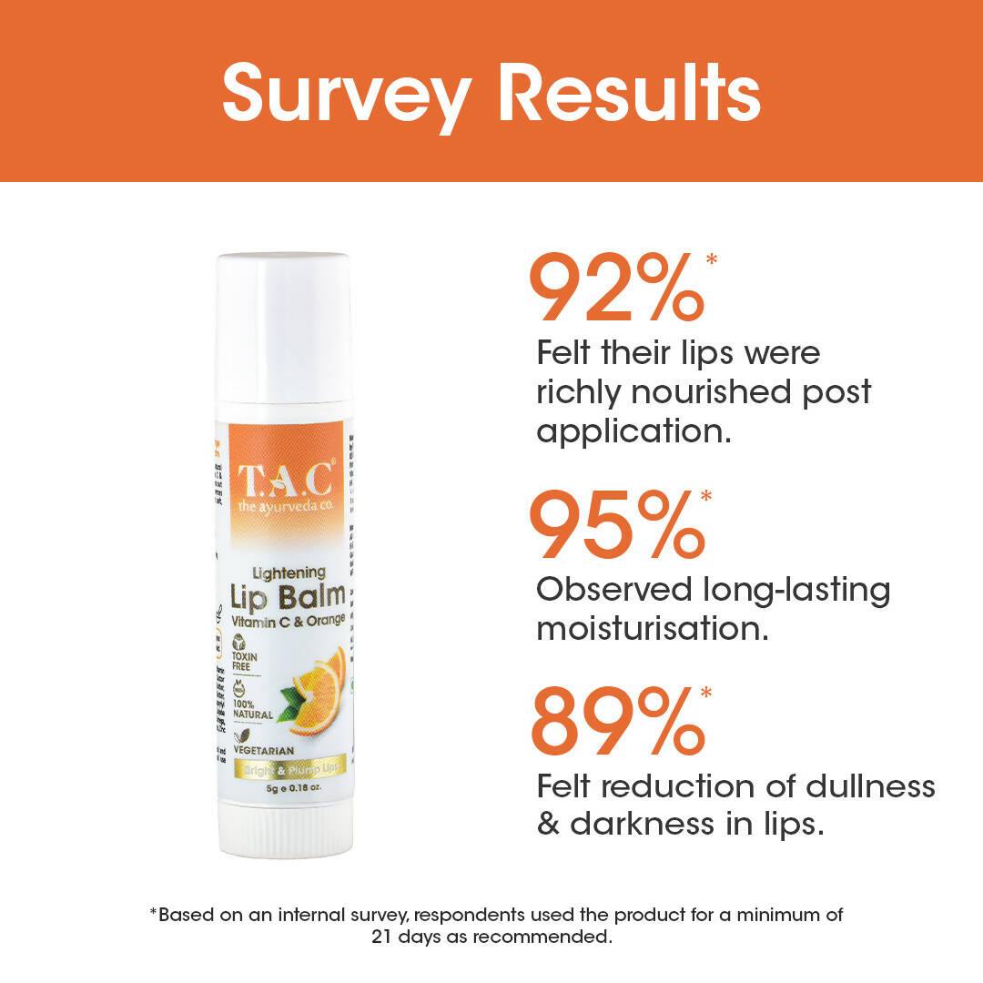 TAC - The Ayurveda Co. Vitamin C & Orange Lip Balm
