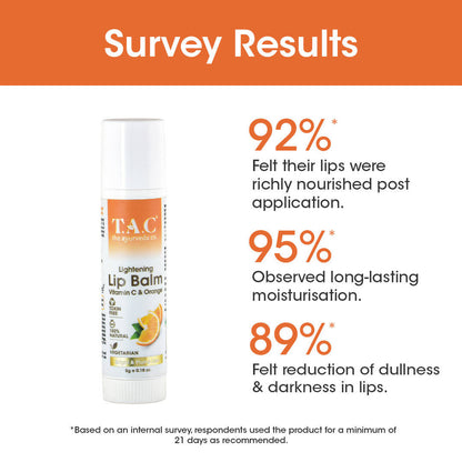 TAC - The Ayurveda Co. Vitamin C & Orange Lip Balm