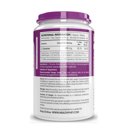 HealthyHey Nutrition L-Tyrosine Capsules