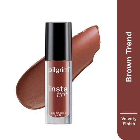 Buy Pilgrim 3 In 1 Lip, Cheek And Eye Tint With Goodness Of Spanish - The Brown Trend -03 from DrMediCart, Ship from India to USA