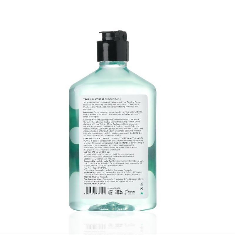Kimirica Tropical Forest Bubble Bath For Soothing Exotic Bath