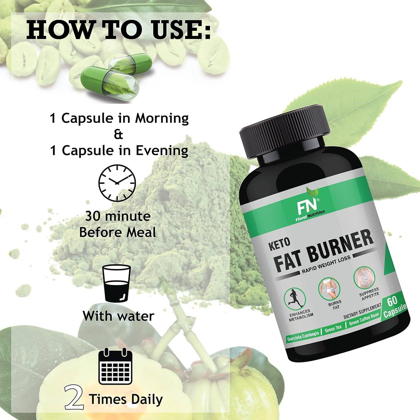 Floral Nutrition Keto Fat Burner Capsules