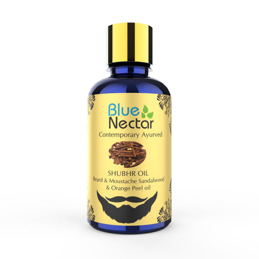 Buy Blue Nectar Shubhr Beard & Moustache Oil with Sandalwood & Orange Peel from DrMediCart, Ship from India to USA