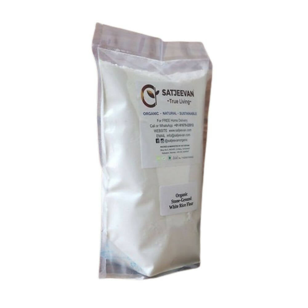 Buy Satjeevan Organic Stone-Ground White Rice Flour from DrMediCart, Ship from India to USA