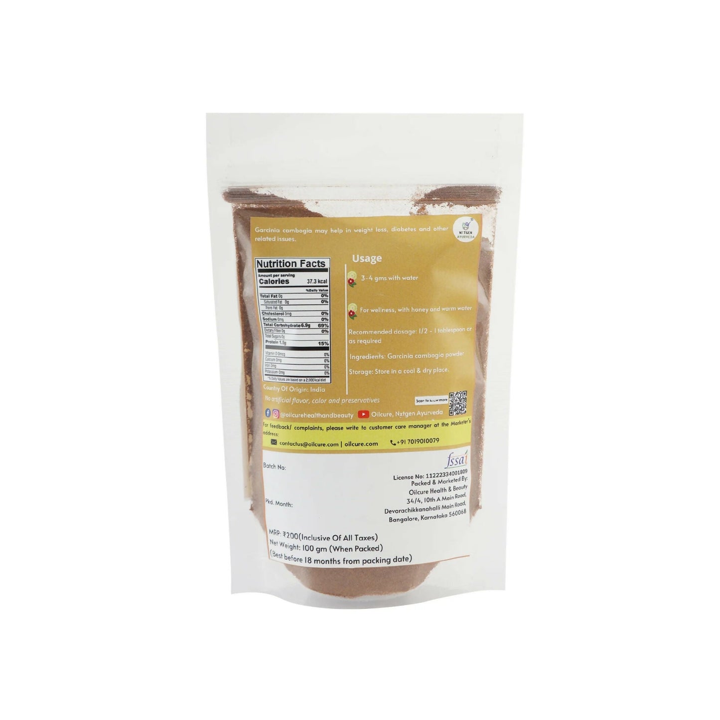 Oilcure Garcinia Cambogia Powder