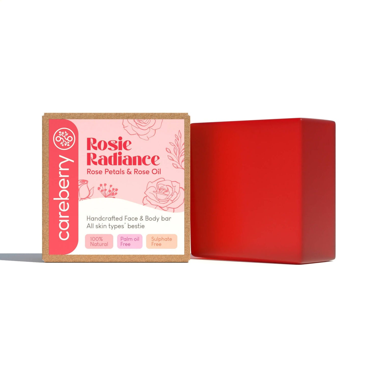 Buy Careberry Rosy Radiance Handcrafted Face & Body Bar from DrMediCart, Ship from India to USA