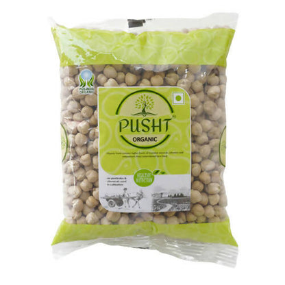 Buy Pusht Organic Kabuli Chana (Chickpeas or Garbanzo Beans) from DrMediCart, Ship from India to USA