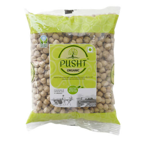 Buy Pusht Organic Kabuli Chana (Chickpeas or Garbanzo Beans) from DrMediCart, Ship from India to USA
