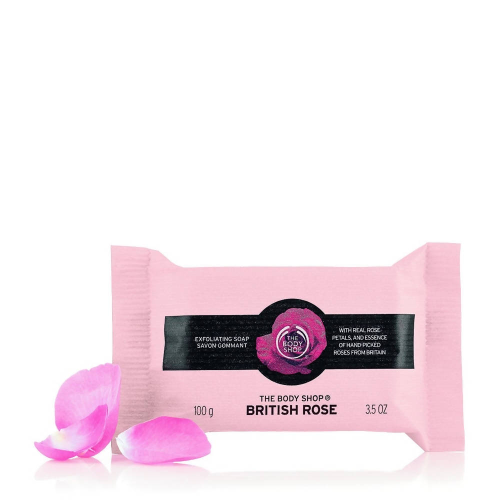 The Body Shop British Rose Exfoliating Soap - Drmedicart