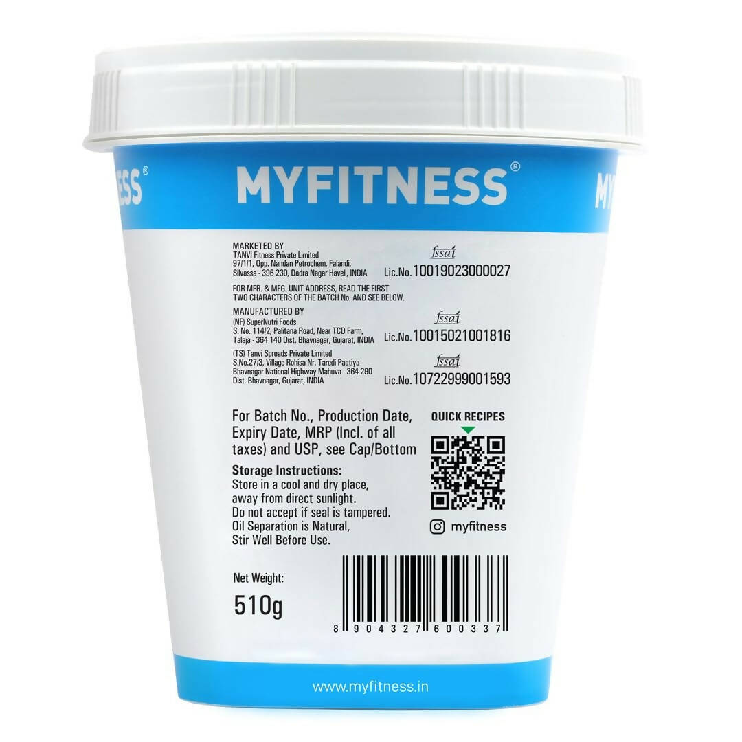 Myfitness All Natural Unsweetened Peanut Butter Crunchy