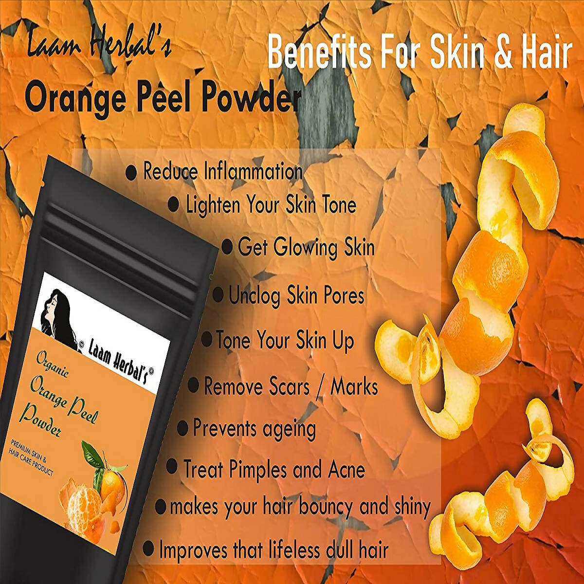 Laam Herbal's Rose Petal, Orange Peel, Multani Mitti, Aloe Vera, Neem Leaf, Sandalwood Powder
