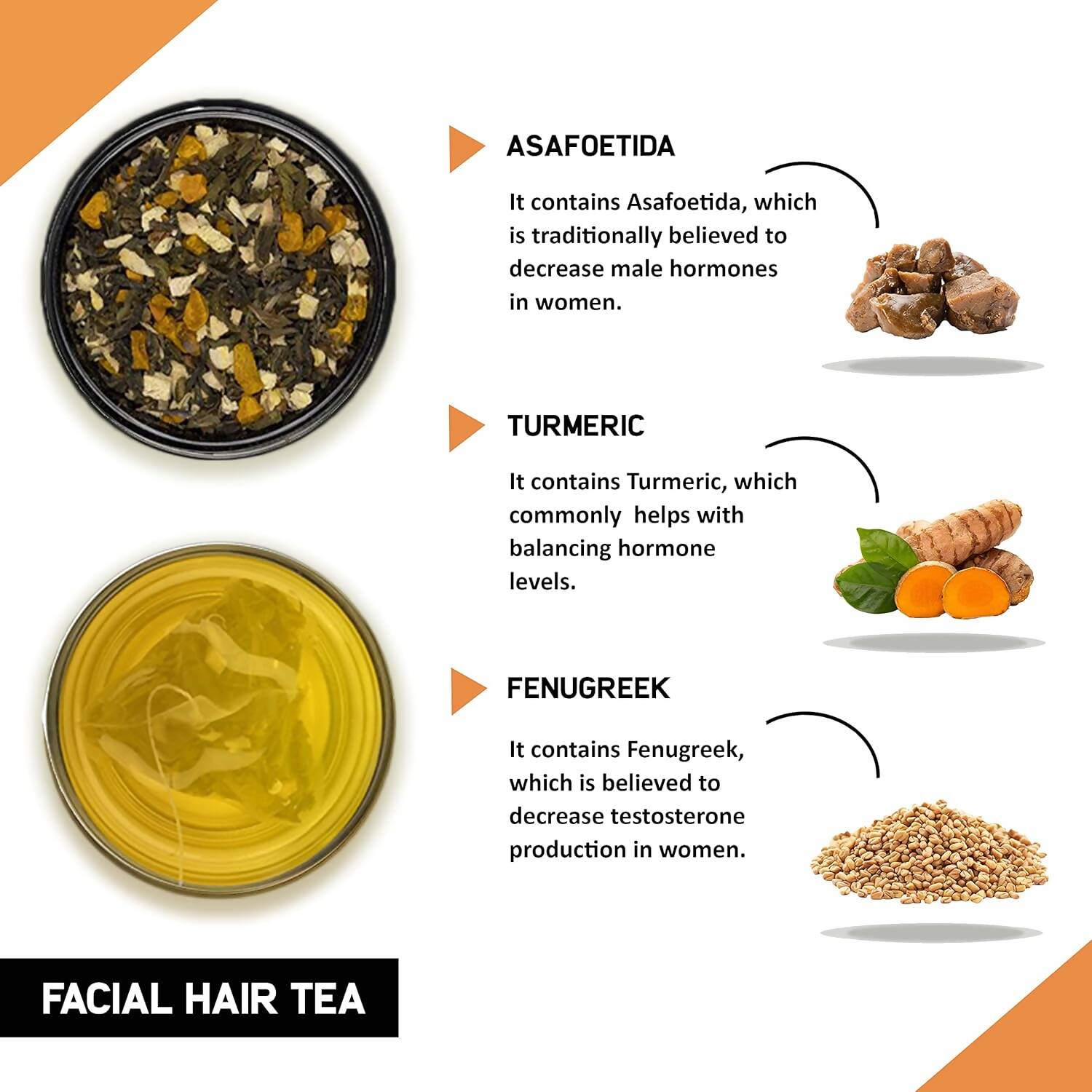 Teacurry Facial Hair Tea Bags - Drmedicart