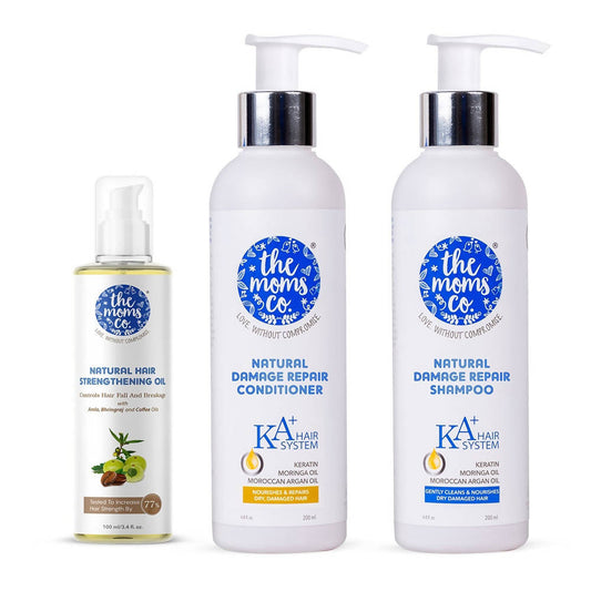 Buy The Moms Co Natural Ultimate Damage Repair Hair Kit from DrMediCart, Ship from India to USA