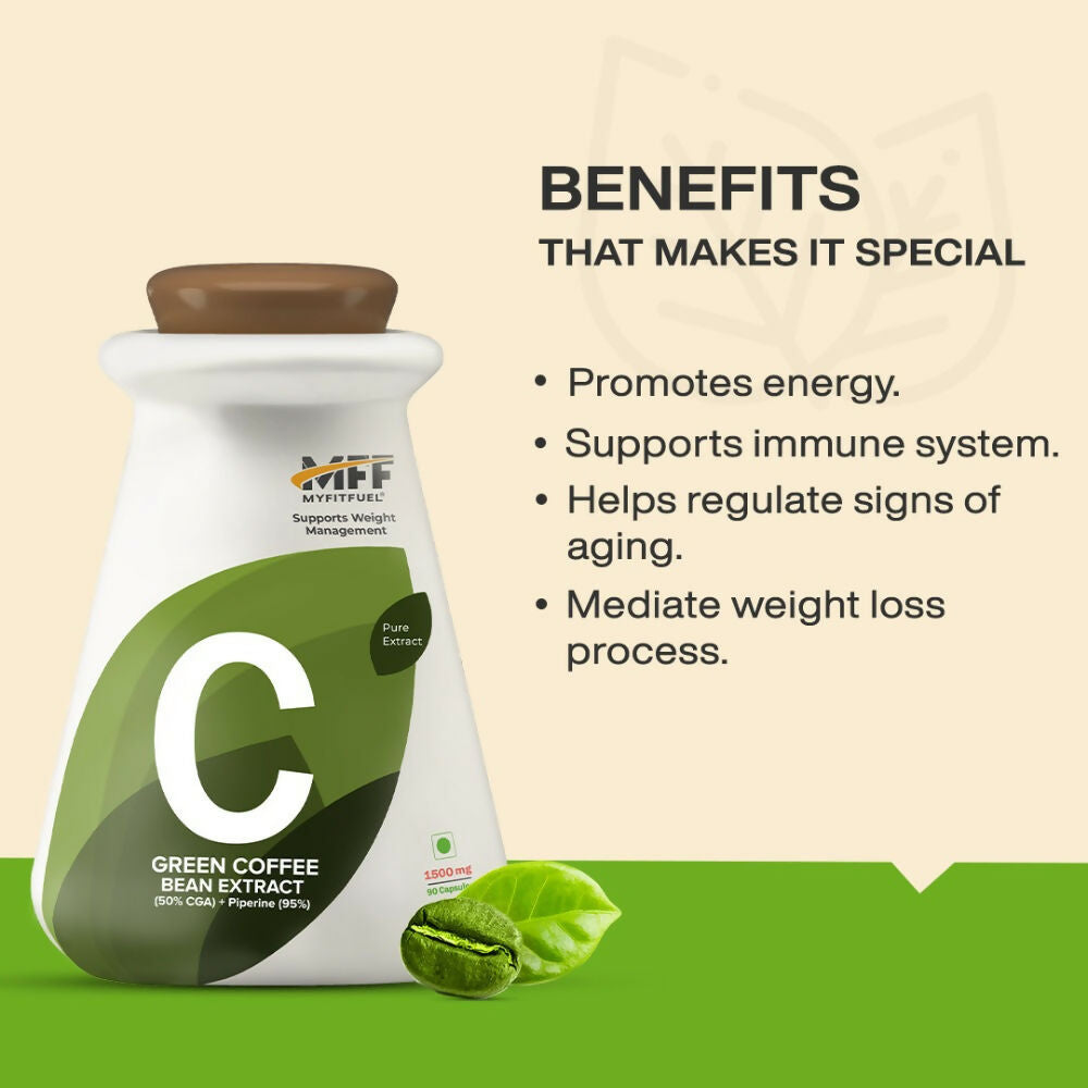 MyFitFuel Green Coffee Extract + Piperine Capsules