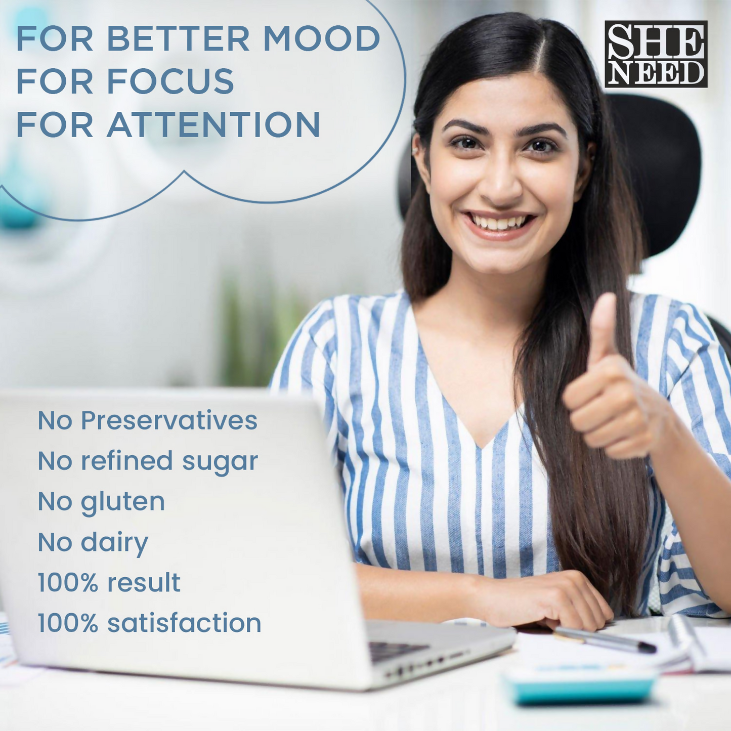 SheNeed Mood Booster For Mood Disorder Supplements Capsules