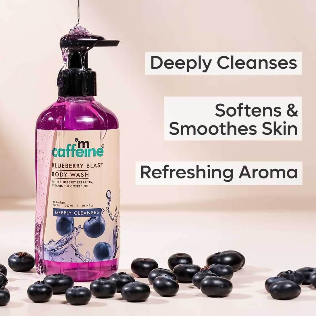 mCaffeine Blueberry Blast Body Wash