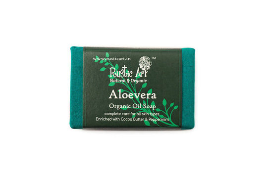 Buy Rustic Art Aloevera Organic Oil Soap from DrMediCart, Ship from India to USA