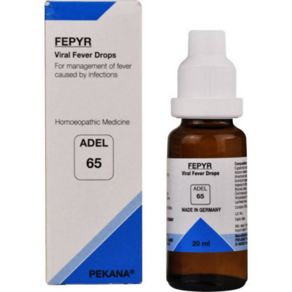 Buy Adel Homeopathy 65 Fepyr Drops from DrMediCart, Ship from India to USA