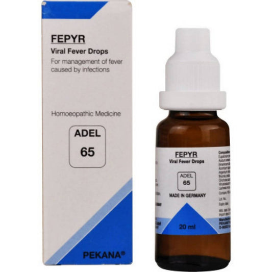 Buy Adel Homeopathy 65 Fepyr Drops from DrMediCart, Ship from India to USA