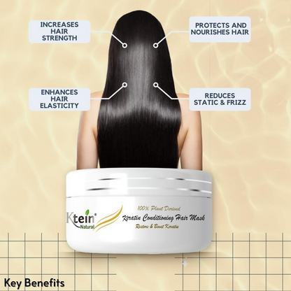 Ktein Natural Plant Derived Keratin Conditioning Hair Masks