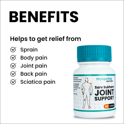 myUpchar Ayurveda Sarv Sukham Joint Support Capsules