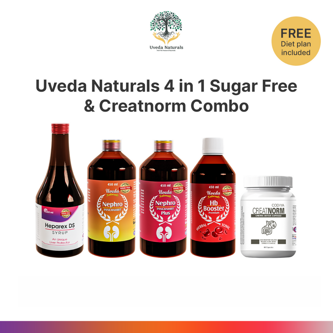 Uveda Naturals 4 in 1 & Creatnorm Sugar Free Combo