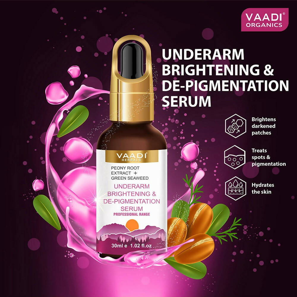 Vaadi Herbals Underarm Brightening & De-pigmentation Serum With Peony Root Extract & Green Seaweed - Drmedicart