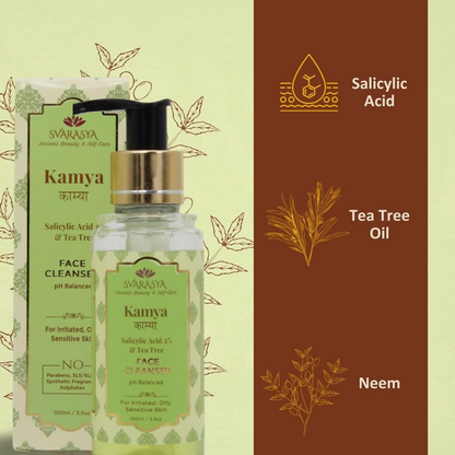 Svarasya Kamya Salicylic Acid and Tea Tree Face Cleanser - DrMediCart