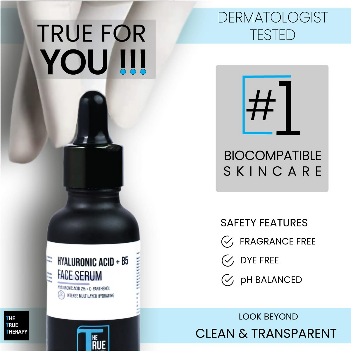 The True Therapy 2% Hyaluronic Acid Serum with Pro-Vitamin B5