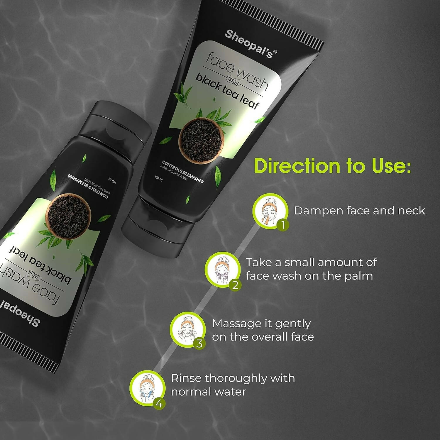 Sheopal's Black Tea Leaf Face Wash