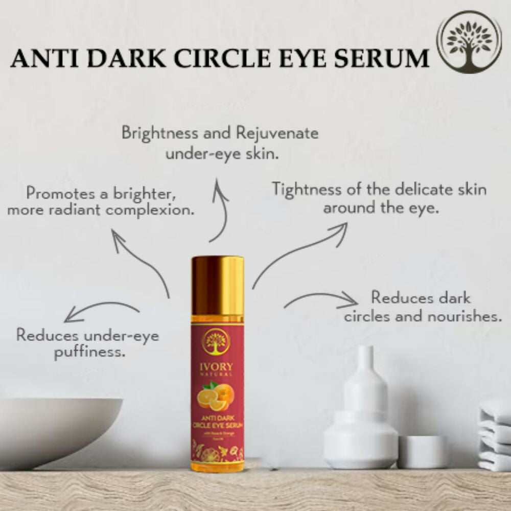 Ivory Natural Dark Circle Eye Serum For Dark Eye Circles, Under-Eye Patches, Swollen Eyes